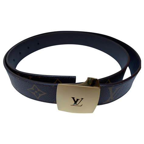 louis vuitton men belt black|Louis Vuitton men's belts brown.